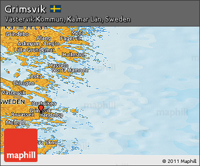 Political Panoramic Map of Grimsvik