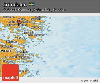Political Panoramic Map of Gröndalen