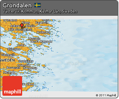 Political Panoramic Map of Gröndalen