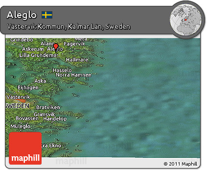 Satellite Panoramic Map of Aleglo