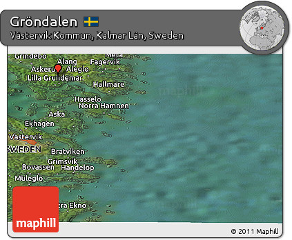 Satellite Panoramic Map of Gröndalen