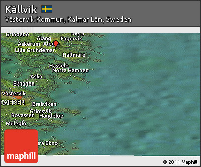 Satellite Panoramic Map of Källvik