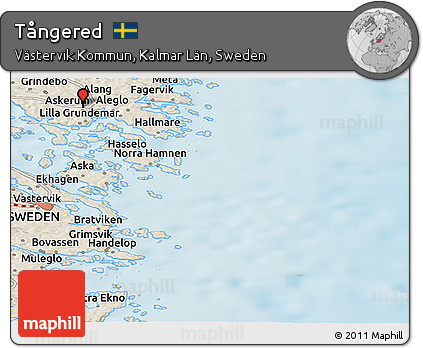 Shaded Relief Panoramic Map of Tångered