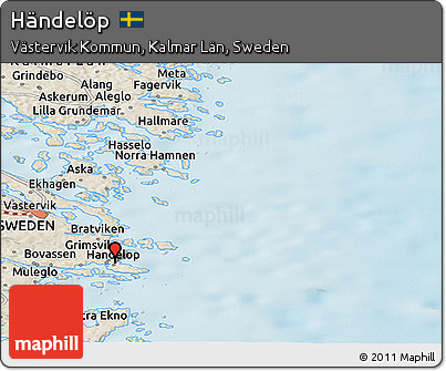 Shaded Relief Panoramic Map of Händelöp