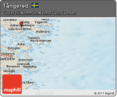 Shaded Relief Panoramic Map of Tångered