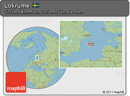 Savanna Style Location Map of Lokrume