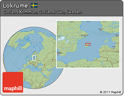 Savanna Style Location Map of Lokrume