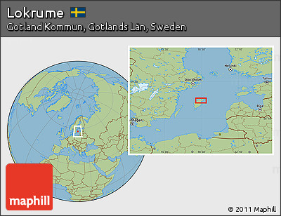 Savanna Style Location Map of Lokrume
