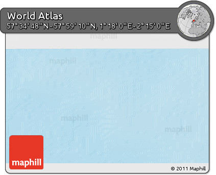 Physical 3D Map of the Area around 57° 46' 59" N, 1° 46' 29" E
