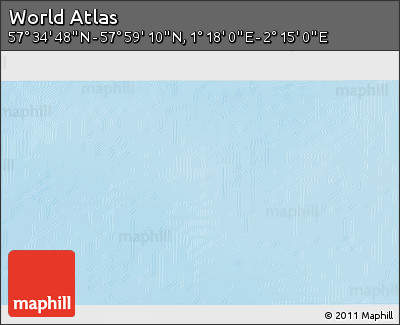 Physical 3D Map of the Area around 57° 46' 59" N, 1° 46' 29" E