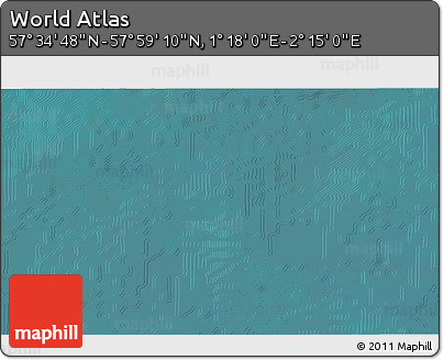 Satellite 3D Map of the Area around 57° 46' 59" N, 1° 46' 29" E