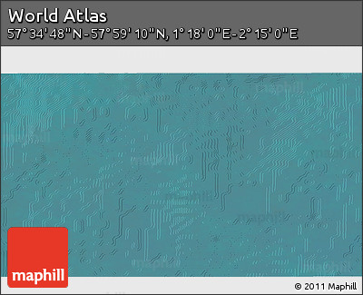 Satellite 3D Map of the Area around 57° 46' 59" N, 1° 46' 29" E