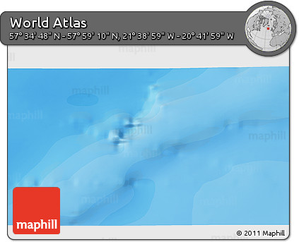 Political 3D Map of the Area around 57° 46' 59" N, 21° 10' 29" W