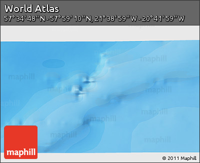 Political 3D Map of the Area around 57° 46' 59" N, 21° 10' 29" W