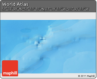 Political 3D Map of the Area around 57° 46' 59" N, 21° 10' 29" W