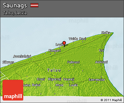 Physical 3D Map of Saunags
