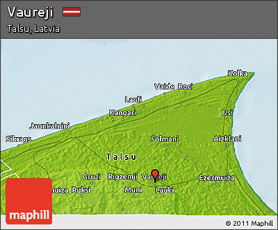 Physical 3D Map of Vaureji