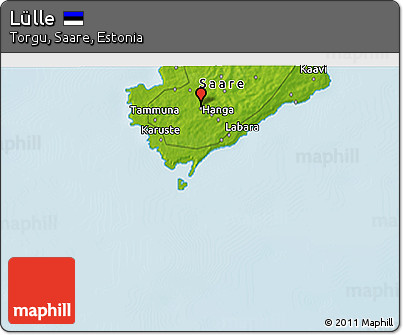 Physical 3D Map of Lülle