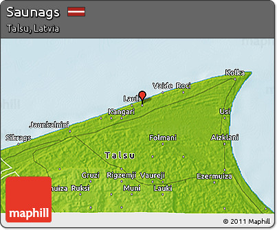 Physical 3D Map of Saunags