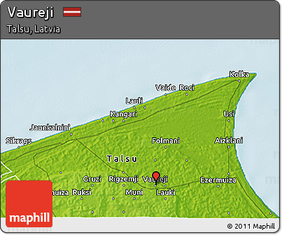 Physical 3D Map of Vaureji