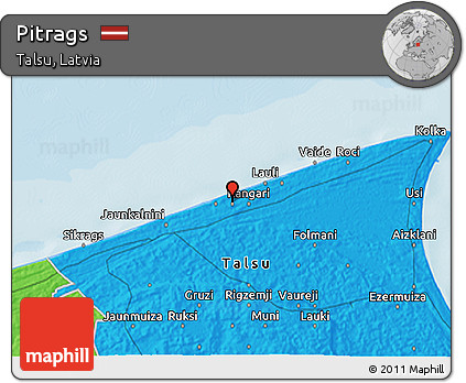Political 3D Map of Pitrags