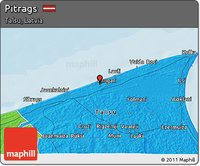 Political 3D Map of Pitrags