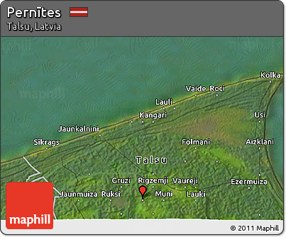 Satellite 3D Map of Pernītes
