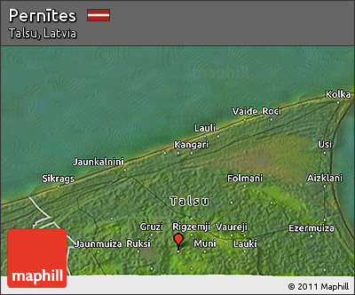 Satellite 3D Map of Pernītes