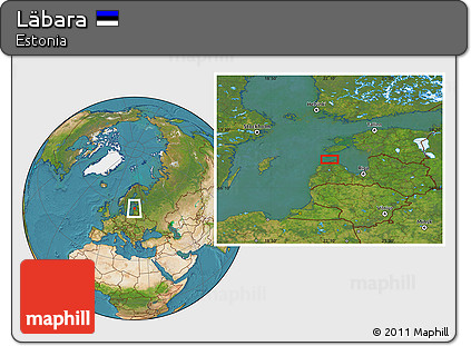 Satellite Location Map of Läbara
