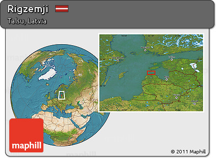 Satellite Location Map of Rigzemji