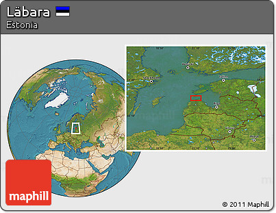 Satellite Location Map of Läbara