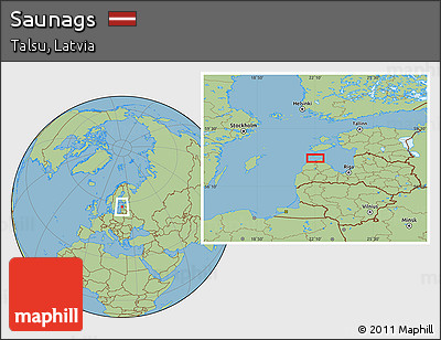 Savanna Style Location Map of Saunags