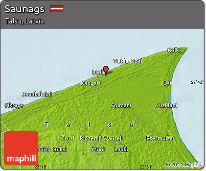 Physical Map of Saunags