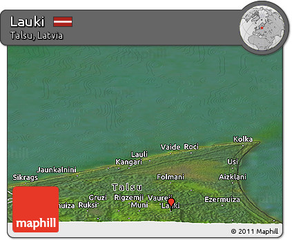 Satellite Panoramic Map of Lauki