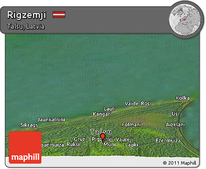 Satellite Panoramic Map of Rigzemji