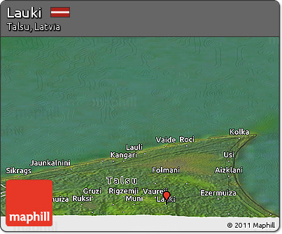 Satellite Panoramic Map of Lauki