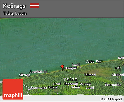 Satellite Panoramic Map of Košrags
