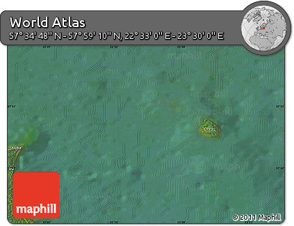 Satellite Map of the Area around 57° 46' 59" N, 23° 1' 29" E