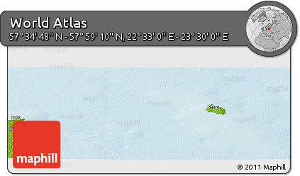 Physical Panoramic Map of the Area around 57° 46' 59" N, 23° 1' 29" E