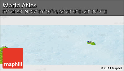 Physical Panoramic Map of the Area around 57° 46' 59" N, 23° 1' 29" E