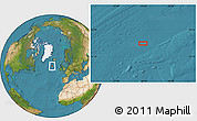 Satellite Location Map of the area around 57° 46' 59" N, 23° 43' 30" W