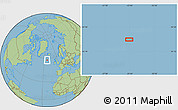 Savanna Style Location Map of the area around 57° 46' 59" N, 23° 43' 30" W
