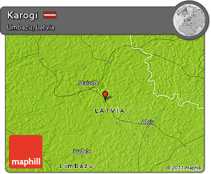 Physical 3D Map of Karogi