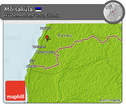 Physical 3D Map of Mõisaküla