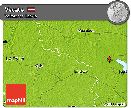Physical 3D Map of Vecate