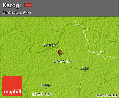 Physical 3D Map of Karogi