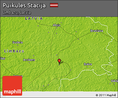 Physical 3D Map of Puikules Stacija