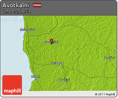 Physical 3D Map of Avotkalni
