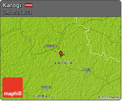 Physical 3D Map of Karogi