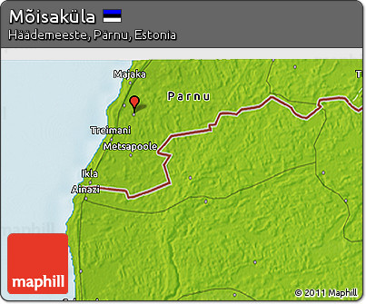 Physical 3D Map of Mõisaküla